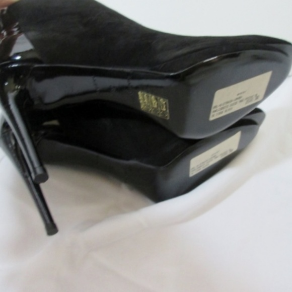 NEW NIB BALENCIAGA SUEDE PATENT Leather Ankle BOOT - Picture 8 of 8
